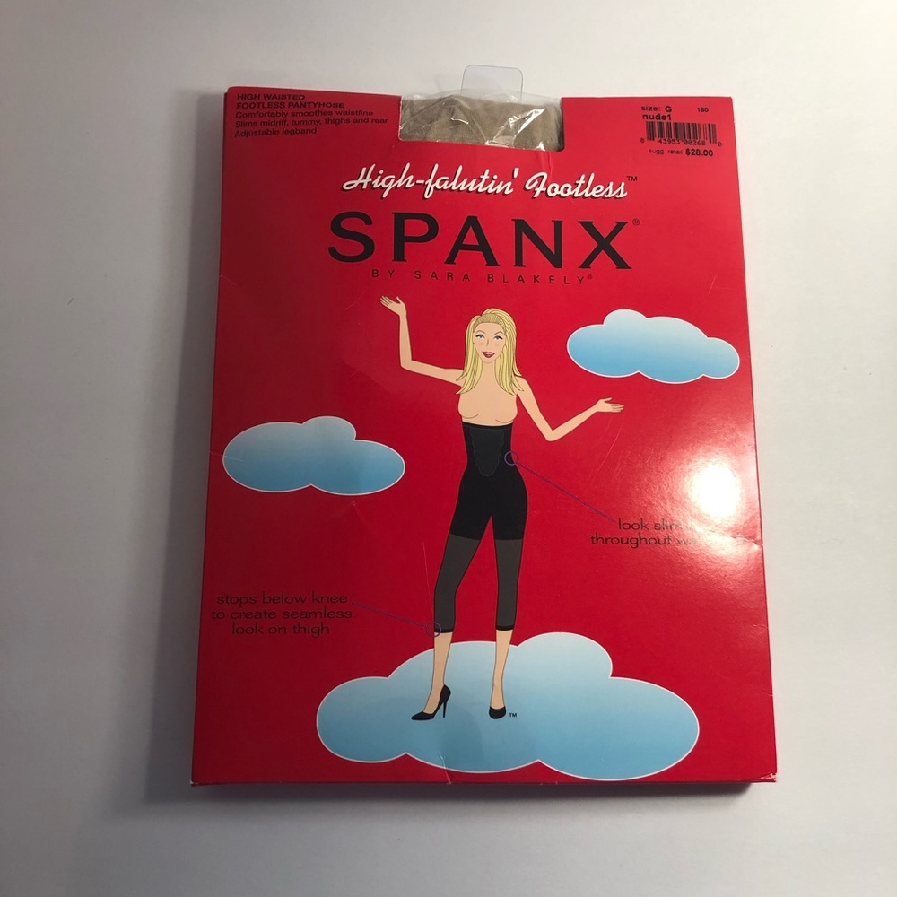 Spanx high falutin’ footless pantyhose shapewear